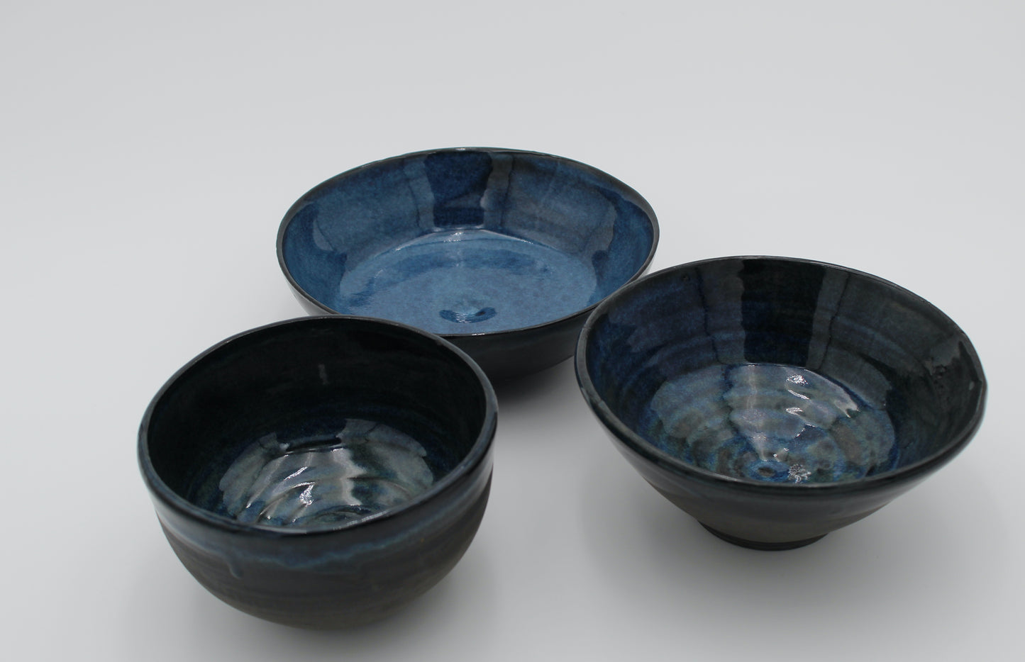 Black porcelain bowls