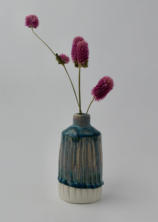 Textured bottle vase